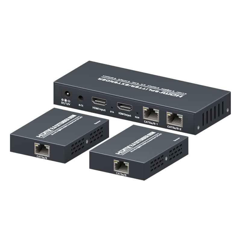 4K@60Hz 1x2 HDMI Splitter Extender via Cat5e/6 60m MZ102EX60S