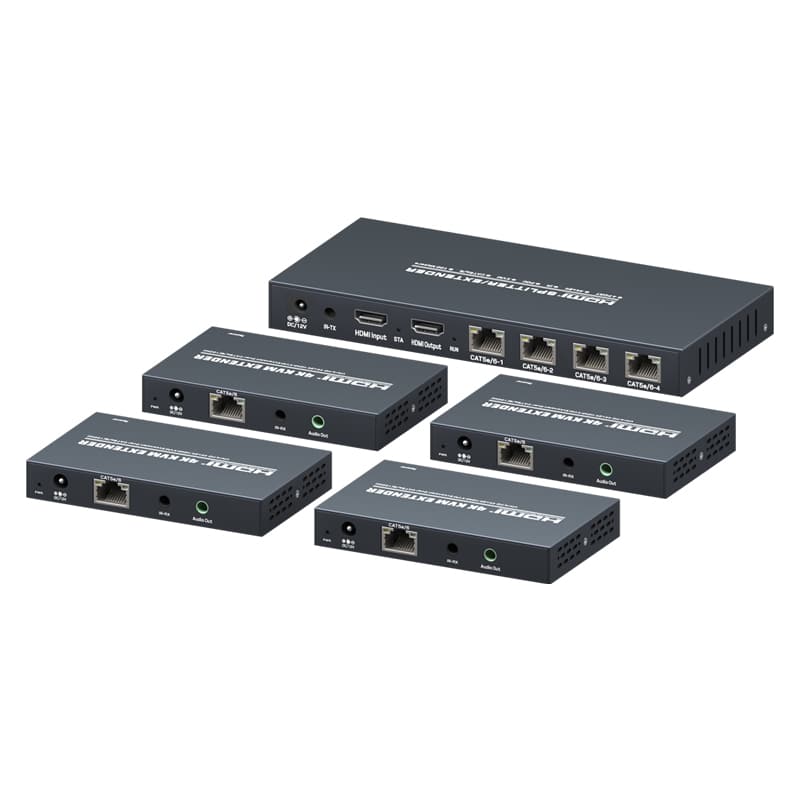 4K@30Hz KVM 1x4 Splitter Extender via Cat5e/6 100m MZ104EX100AK