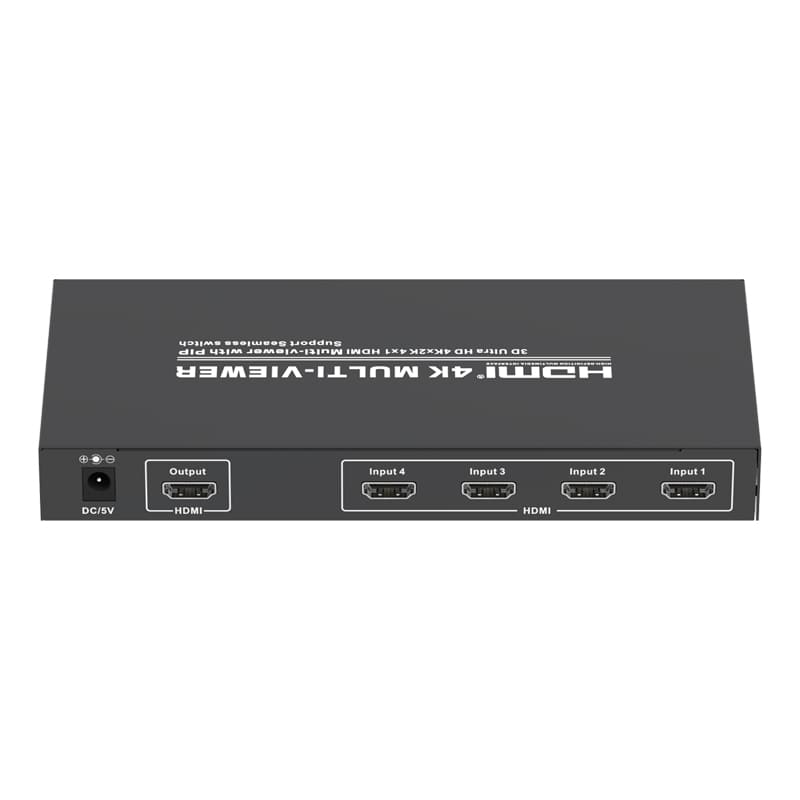 MZ304F 4K@30Hz 4x1 HDMI Multi-viewer Switch