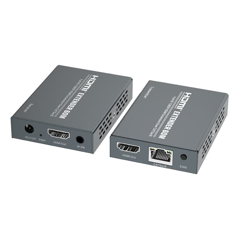 1080P HDMI Extender 60m via CAT5e/6 loopout POC dual IR MZ505EN