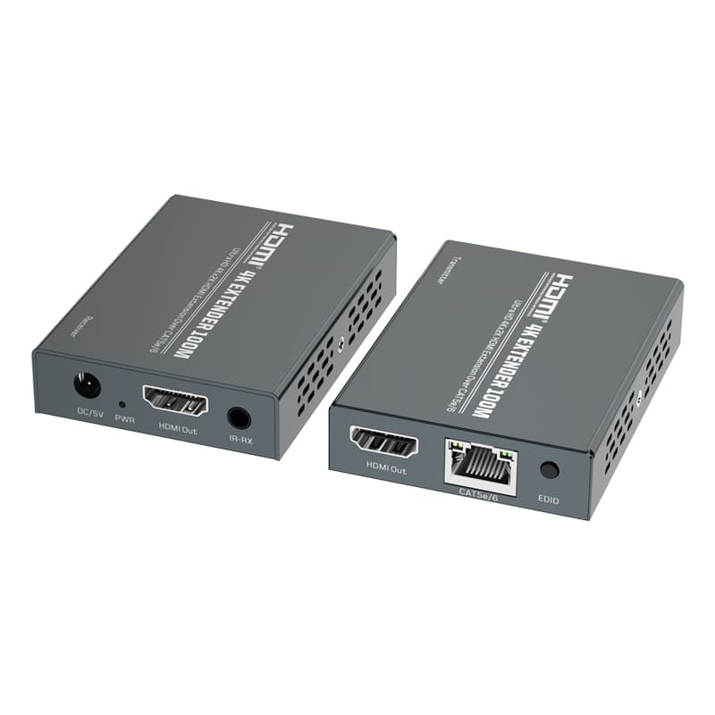4K@30Hz Extender 100m via CAT5e/6 loopout POC dual IR MZ506AG 