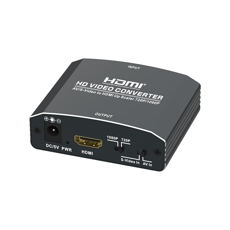 MZ619 AV+S-Video to HDMI Converter Up Scaler 720p/1080p