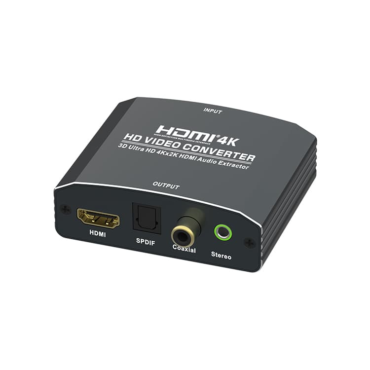 MZ621A 4K@30Hz HDMI Audio Extractor SPDIF Coaxial 3.5mm Stereo
