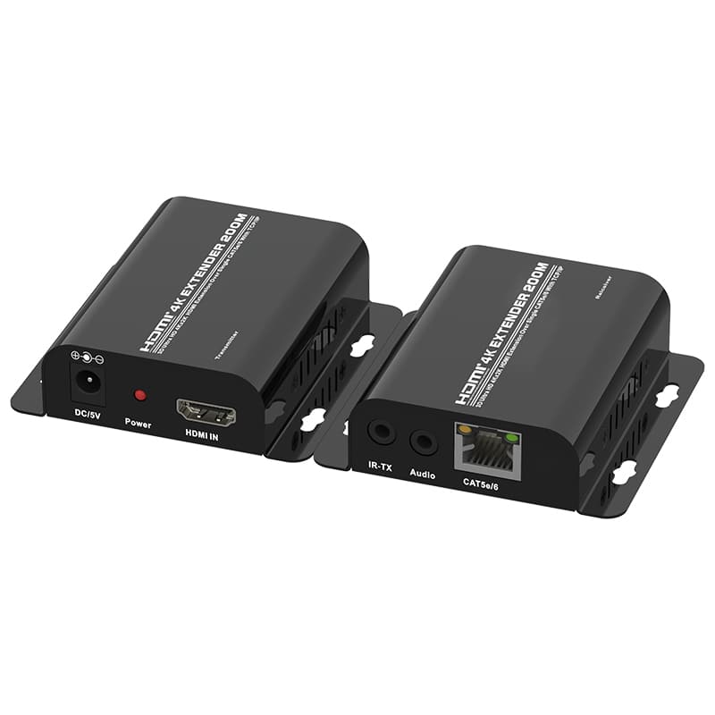4K@30Hz Extender 200m via CAT5e/6 Audio IR IP cascade max 253 receivers MZ508A