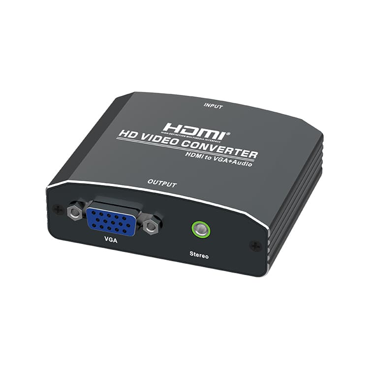 MZ601A 1080P HDMI to VGA+ 3.5mm Stereo Converter