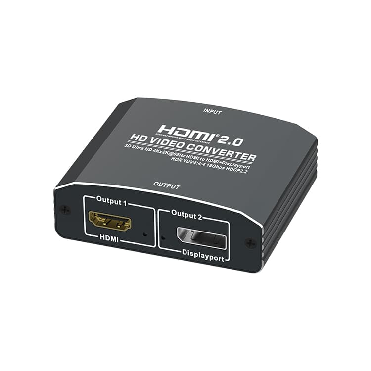 MZ631 4K@60Hz HDMI to HDMI+DP Converter 18Gbps HDR YUV4:4:4 HDCP2.2