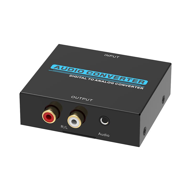 MZ609A Toslink Coaxial to 2xRCA R/L+3.5mm Stereo Audio Converter