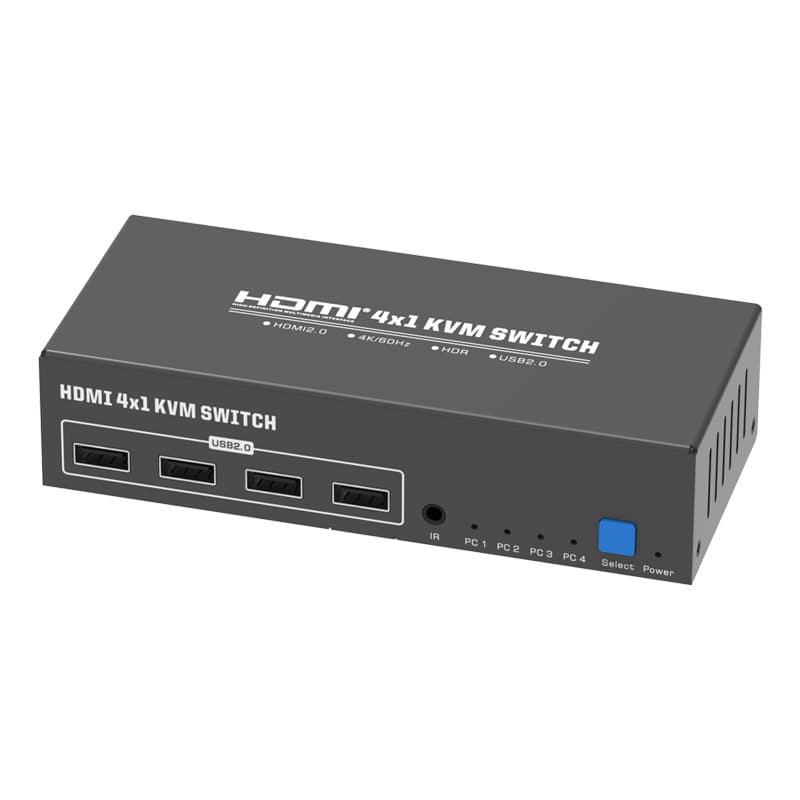 MZKV304A 4K@60Hz +USB2.0 4x1HDMI KVM Switch