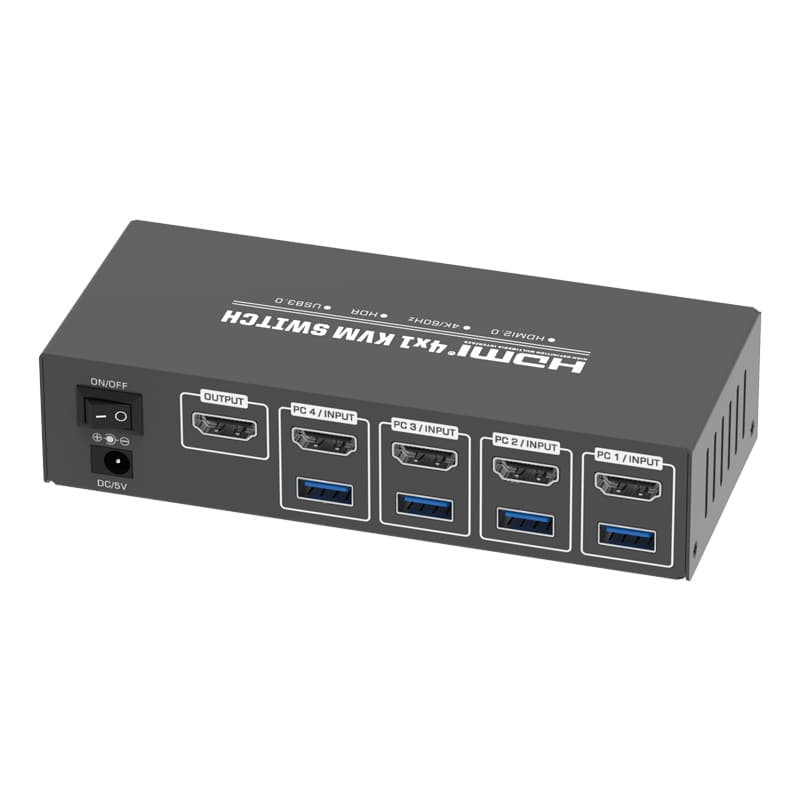 MZKV304B 4K@60Hz +USB3.0 4x1 HDMI KVM Switch