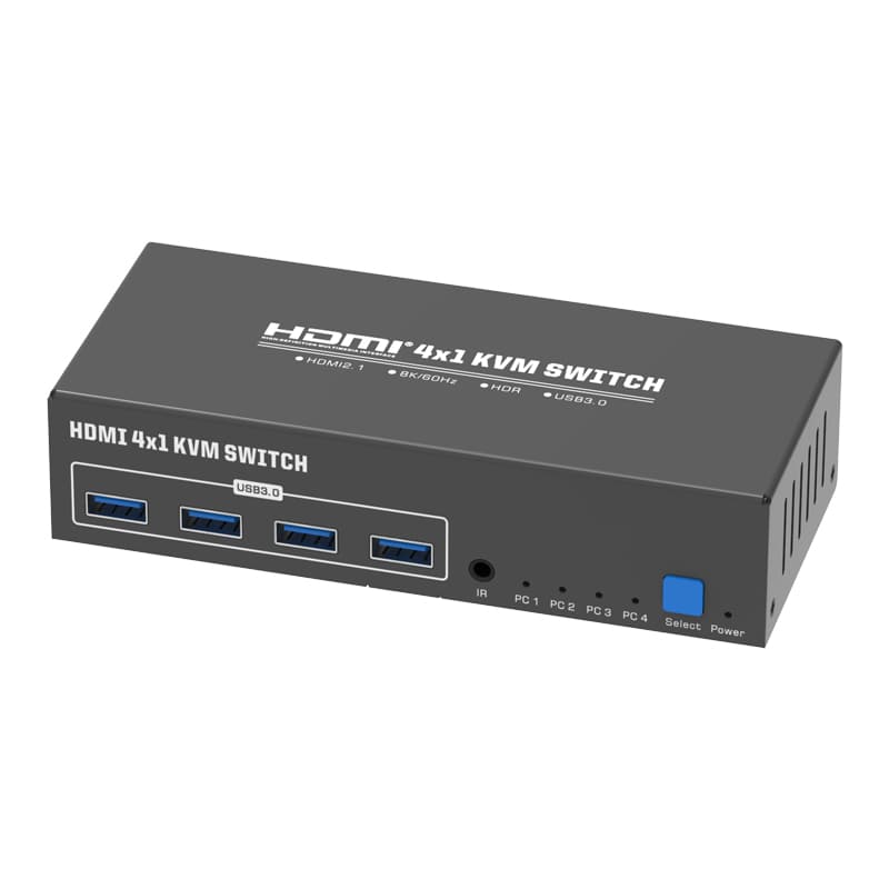 MZKV304C 8K@60Hz +USB3.0 4x1 HDMI KVM Switch HDR