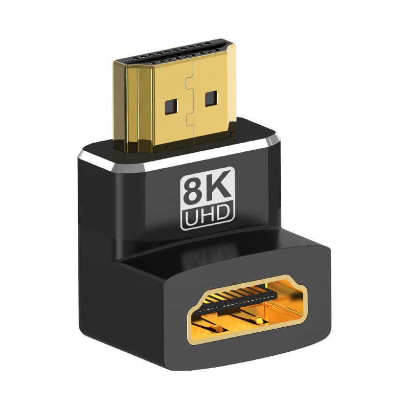 8K HDMI Male to Female 90° Adapter Aluminum MZ0166