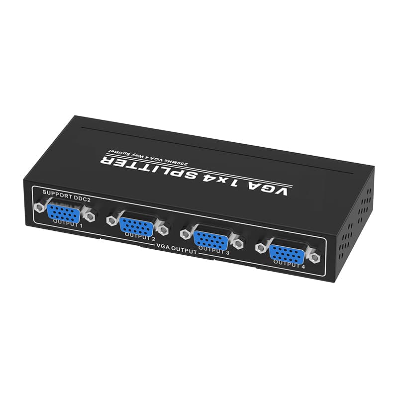 MZVG25104 1080P VGA 250MHz 1x4 Splitter