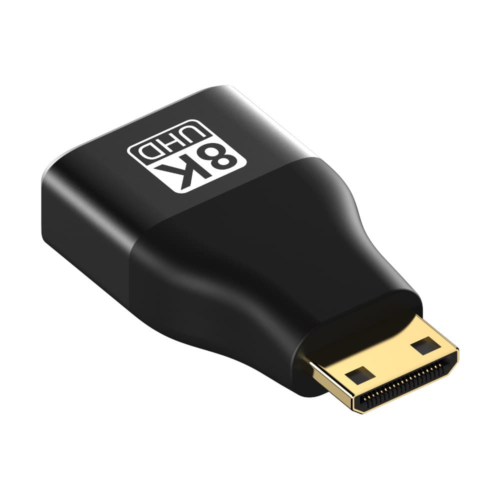8K Mini HDMI male to HDMI female Aluminum MZ0172