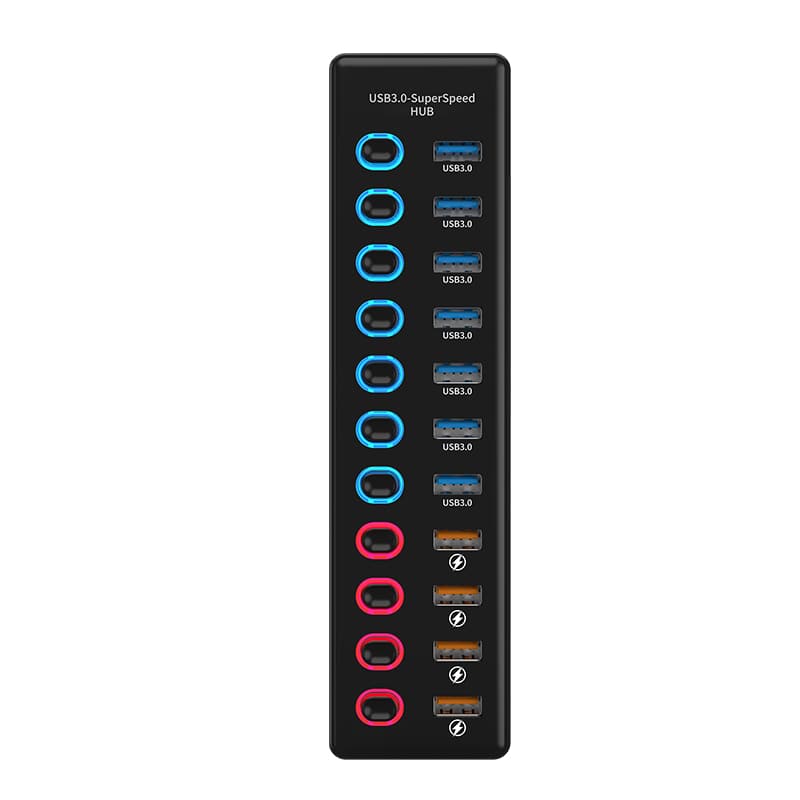 Type C 11 ports 5Gbps USB3.0 hub with fast charge 12W 2.4A