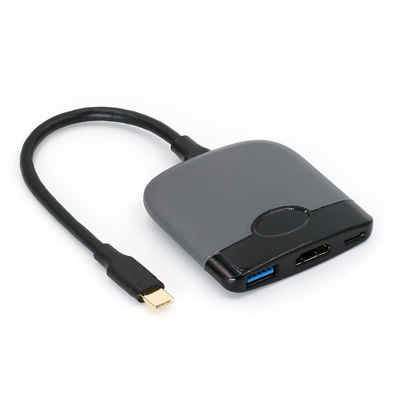 MZTC3208, 3 in 1 TYPE-C TO 4K HDMI+USB3.0+PD2.0 100W, Private Mold，support NINTENDO's game console mirroring function.