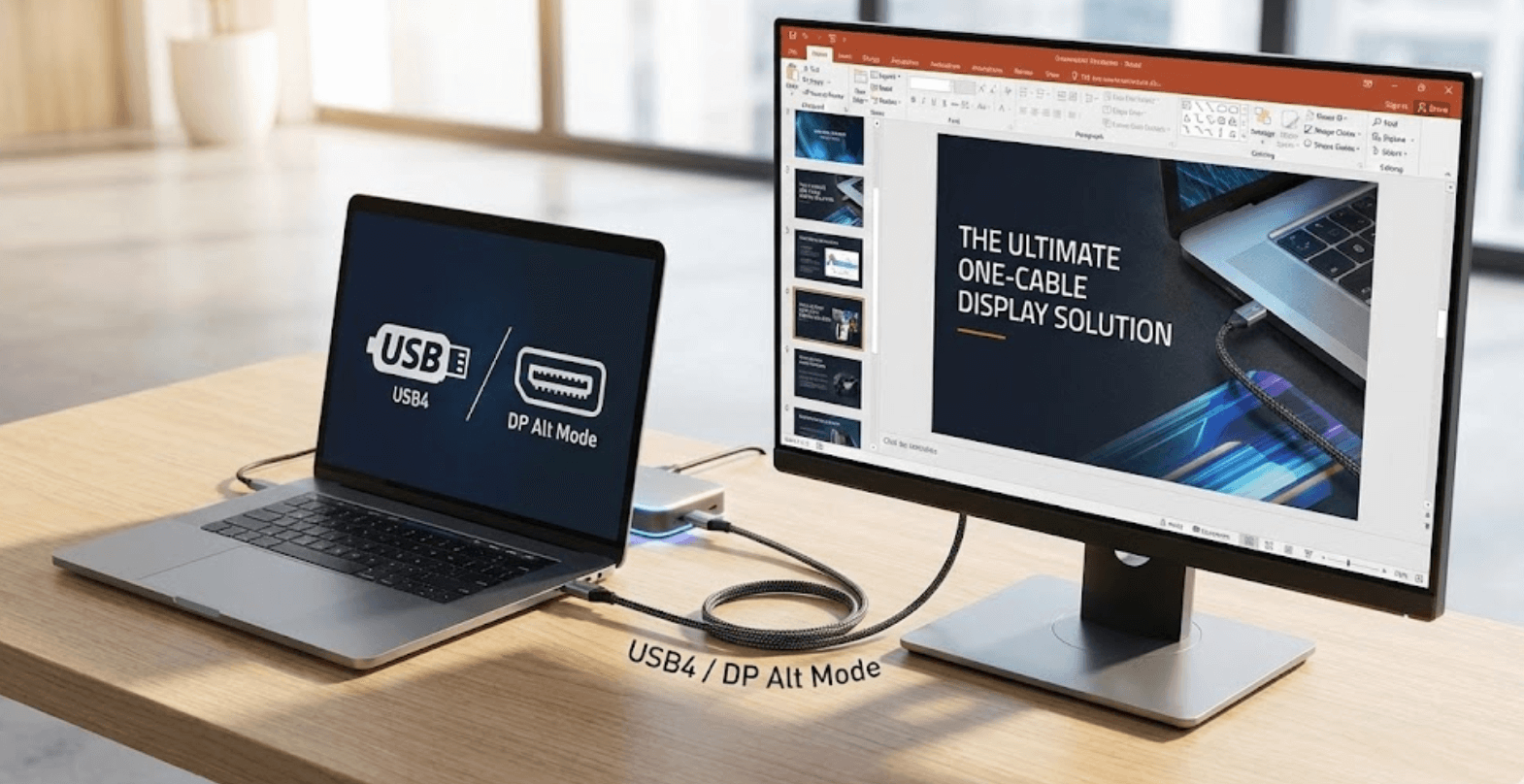 DP Alt Mode Over USB4: The Ultimate One-Cable Display Solution