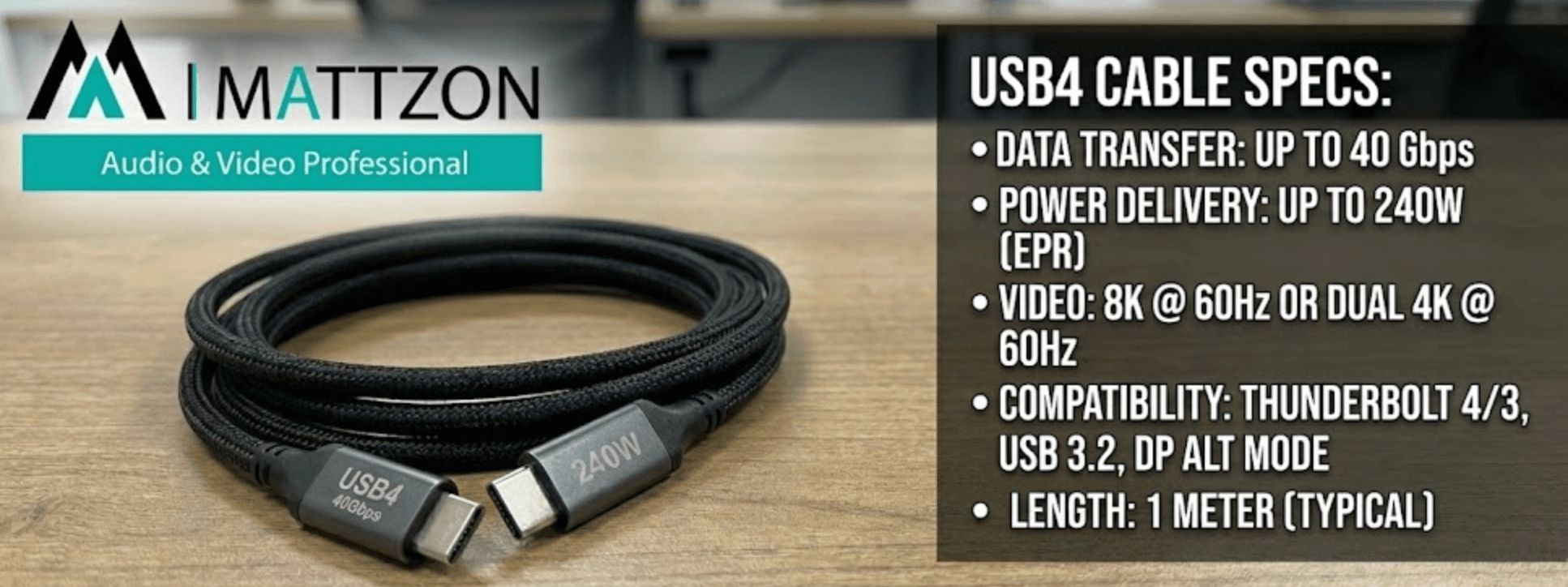 Mattzon launch New USB4 Series